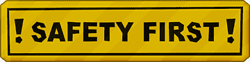 safety first !문구